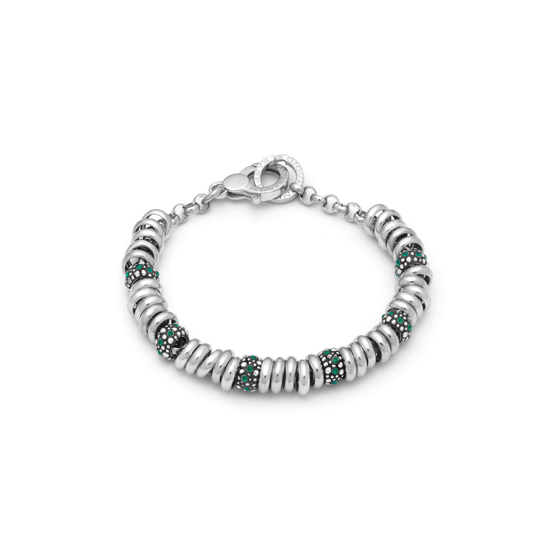Giovanni Raspini Perlen kristall silberfarbenes Armband 925 11984