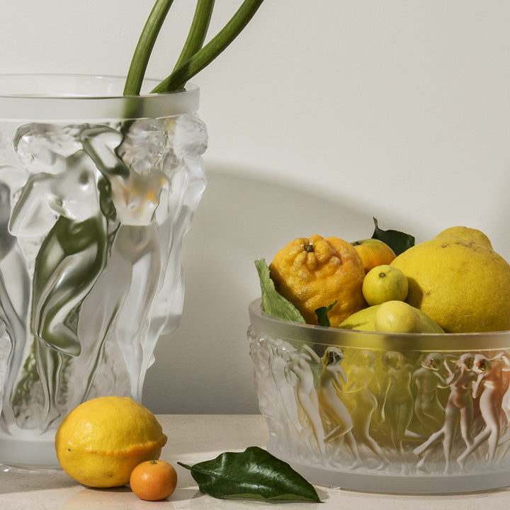 Lalique vase bacchantes