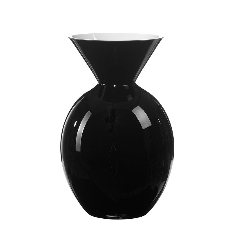 Nurlux Vase Pallottino H 20 cm OL02356 Schwarzer Opal