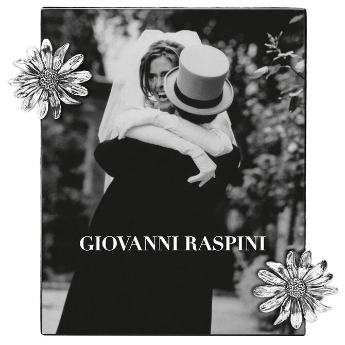 Giovanni Raspini Frame Clip Glass Daisies 16x20cm Silver 925 2056