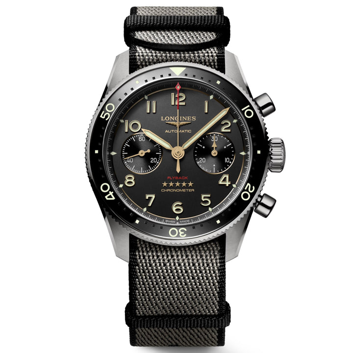 Longines Spirit Flyback Titanium 42mm Anthracite Automatic Titanium Watch L3.821.1.53.2