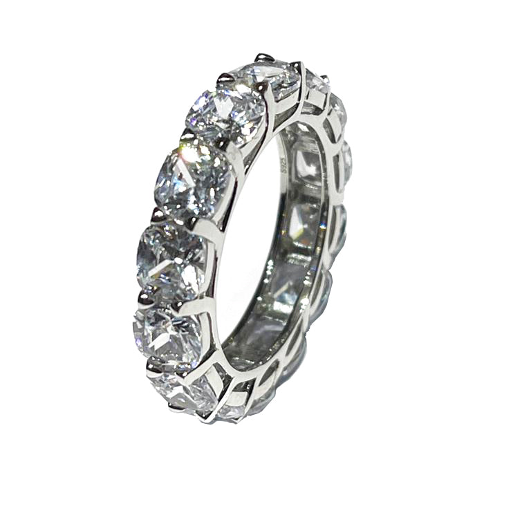AP Coral anello girodito Hollywood Diva Style argento 925 finitura rodio cubic zirconia AN593LBN