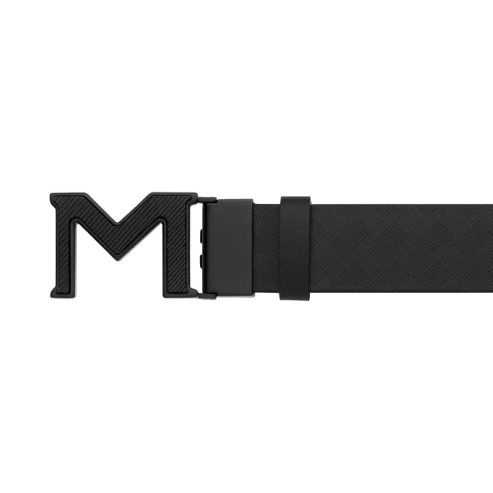 Montblanc Reversible Belt with M Extrem 3.0 Buckle Black/Black Smooth 198646