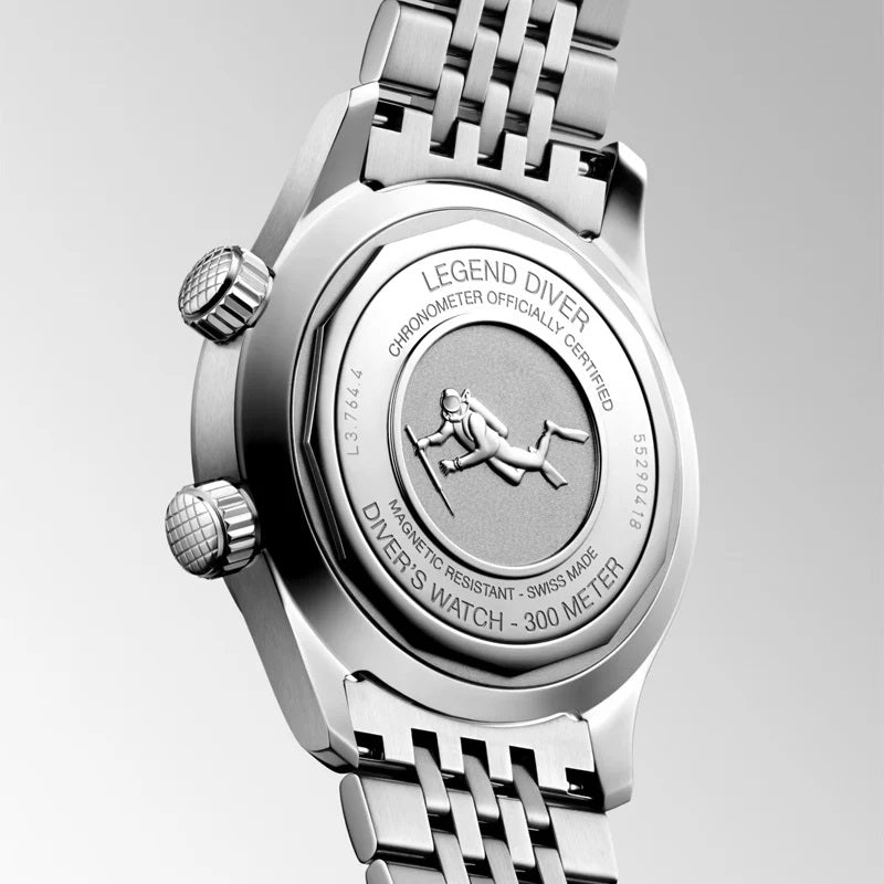 Longines watch Legend Diver 39mm black automatic steel L3.764.4.50.6