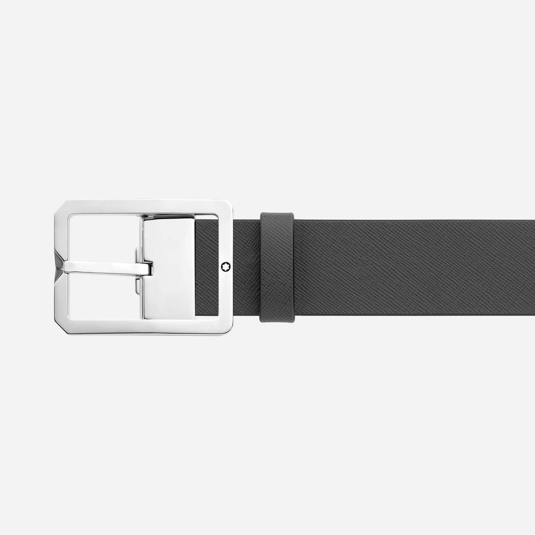 Montblanc reversible belt in brown leather/gray 35 mm 131163