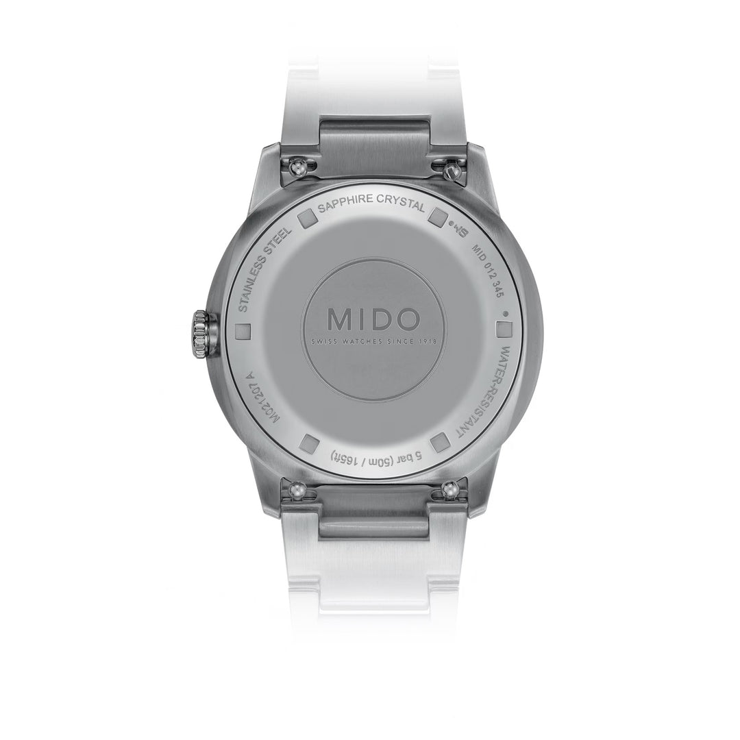 Mido Clock Commander Lady 35mm Madreperper Diamonds Automatic Steel M021.207.11.106.00