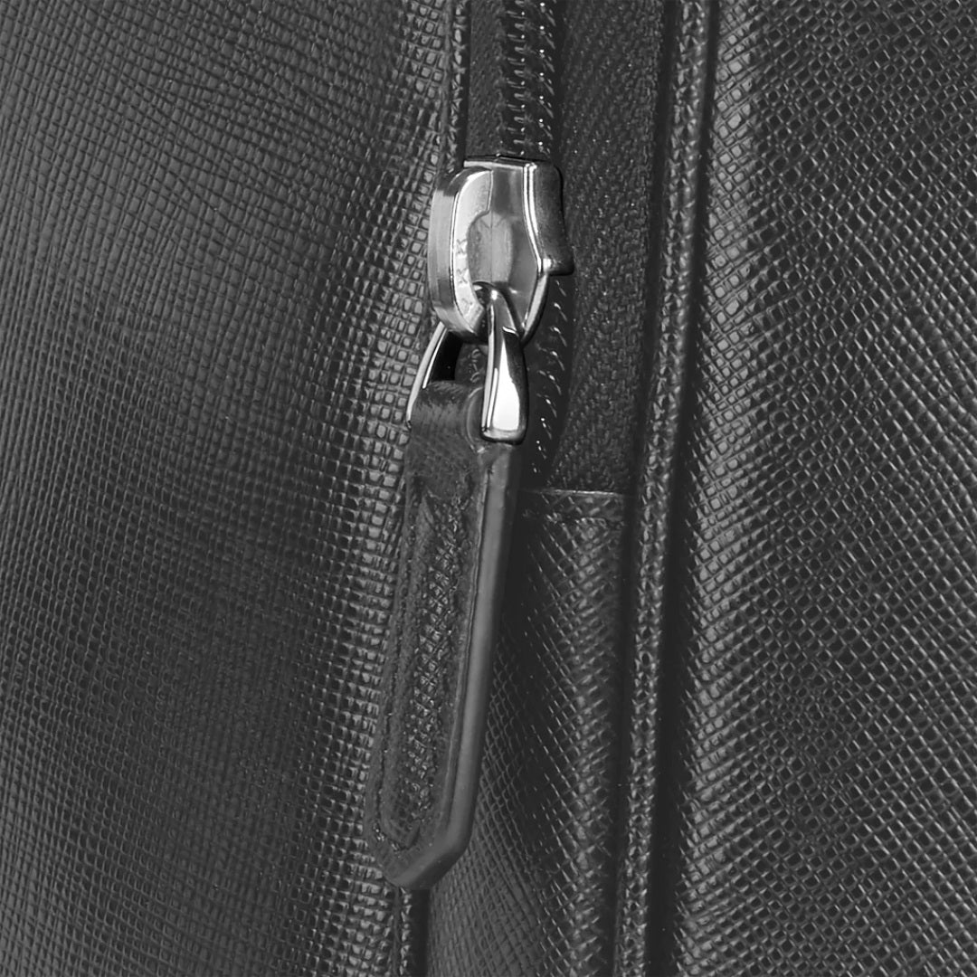 Montblanc mochila pequeña 2 compartimentos Sartorial gris grafito 128551