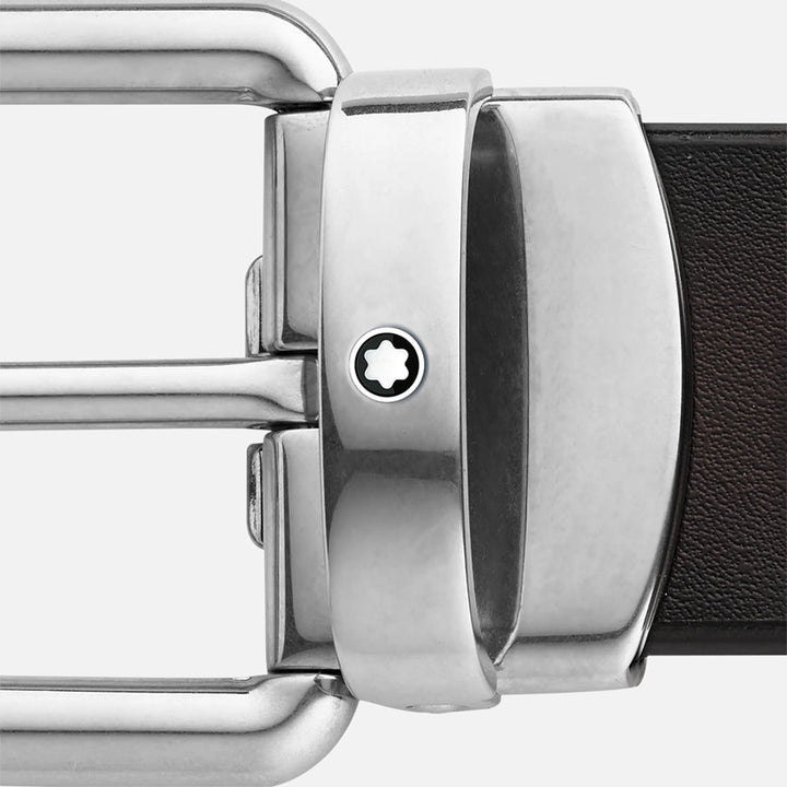 Montblanc brown leather belt 30mm 131185
