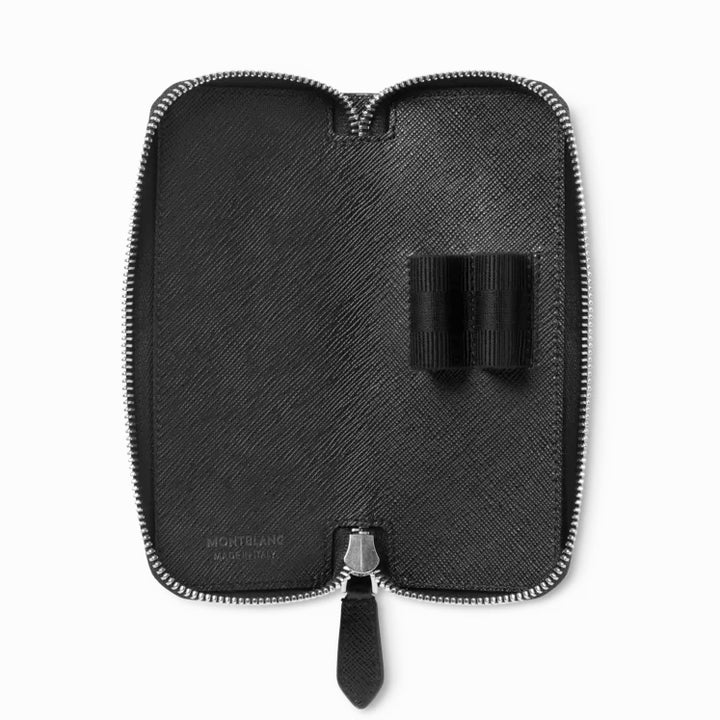 Montblanc Case for 2 Writing tool with Zip Sartorial Black 198363