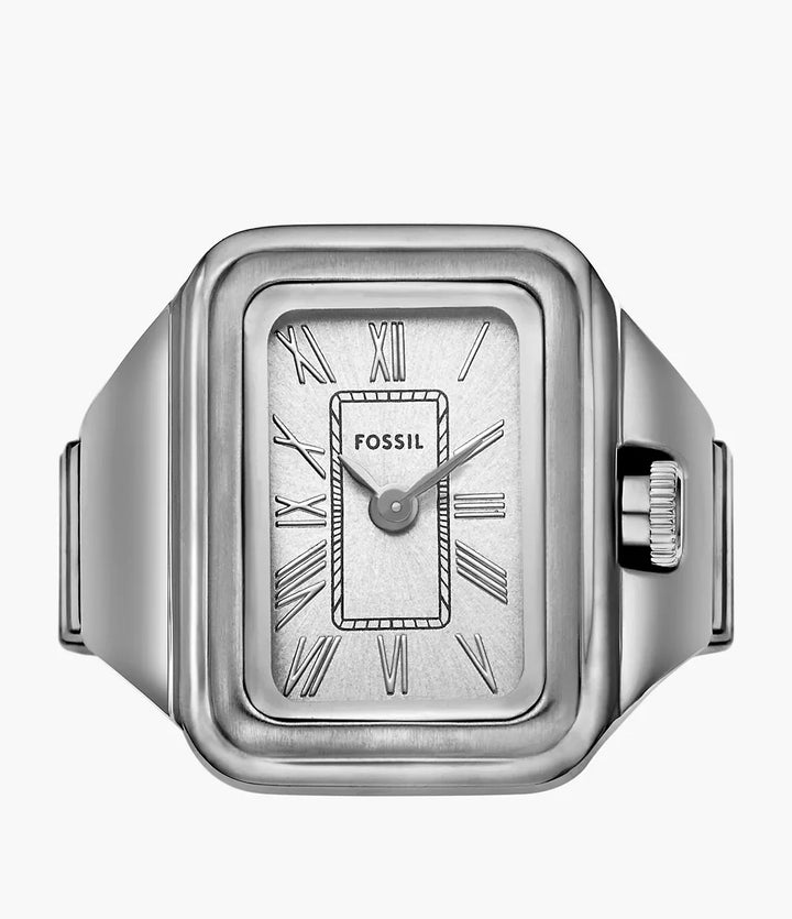 Reloj de Fosssil Anillo Raquel 14 mm de plata de cuarzo de acero ES5344