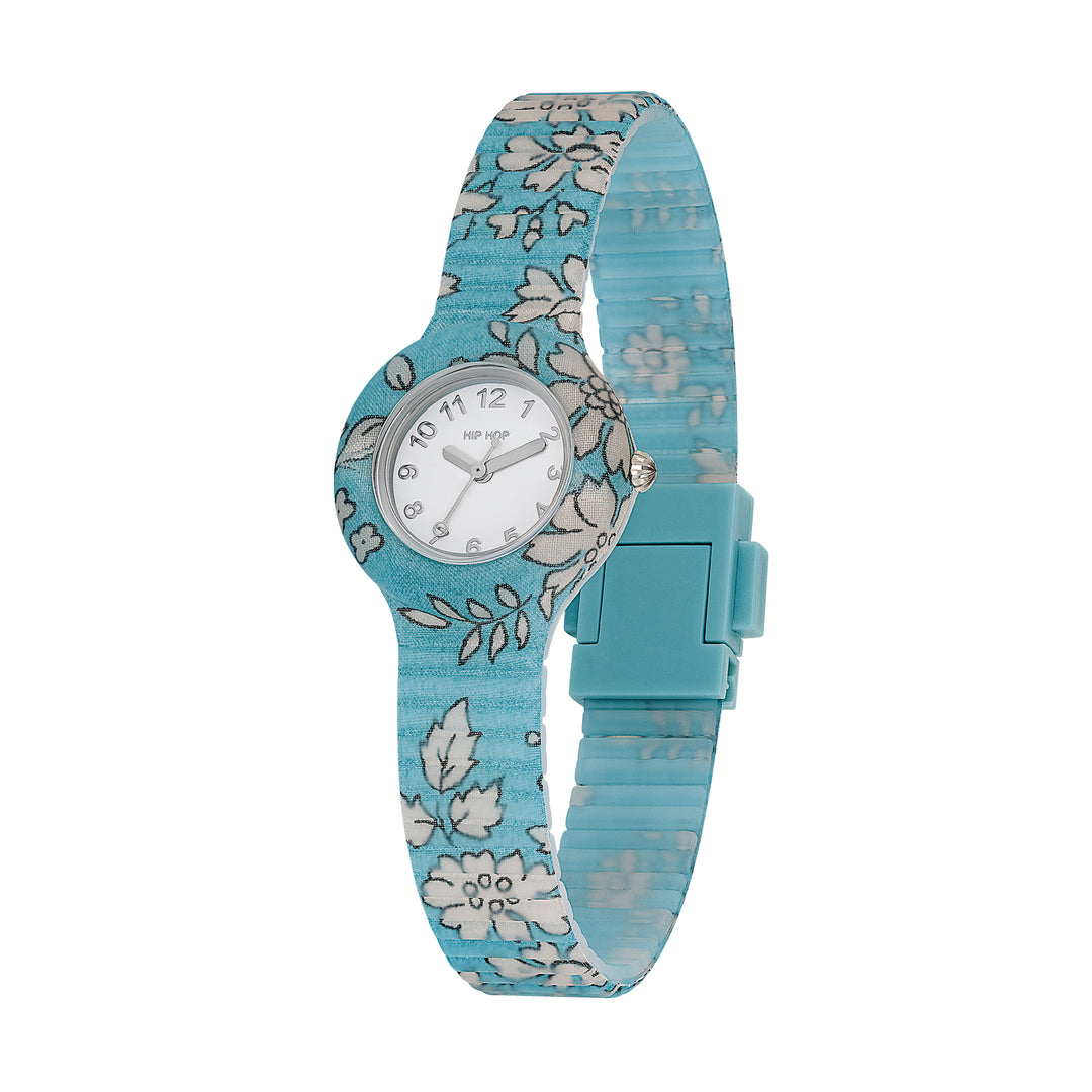 Hip Hop Light Blue Winter Blossom Collection 28 mm HWU1251 Reloj