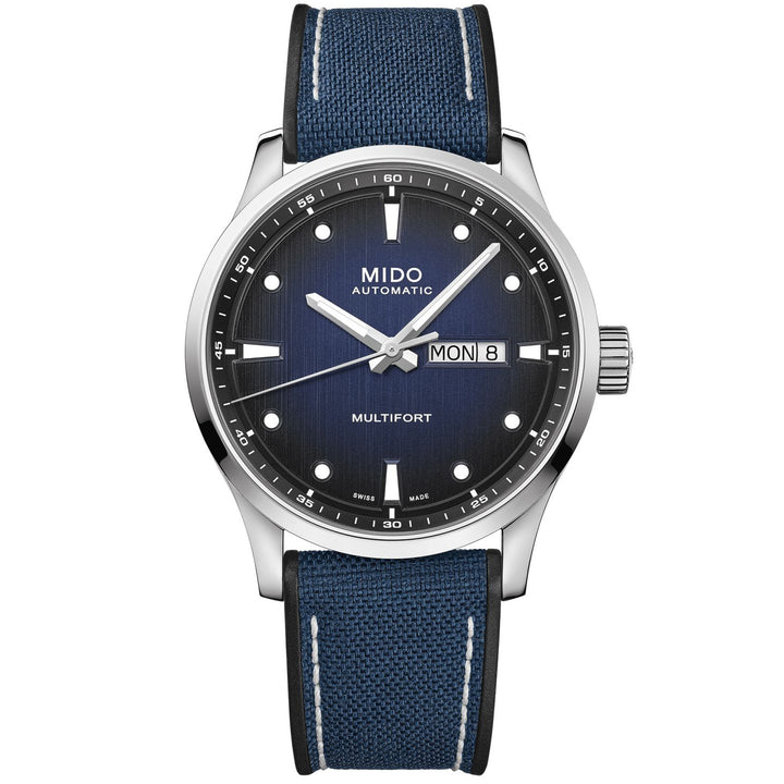 Mido MultiFort watch m 42mm Blue Automatic Steel M038.430.17.041.00