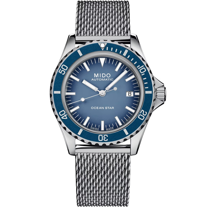 Mido orologio Ocean Star Tribute Special Edition 40mm blu automatico acciaio M026.807.11.041.01 - Capodagli 1937
