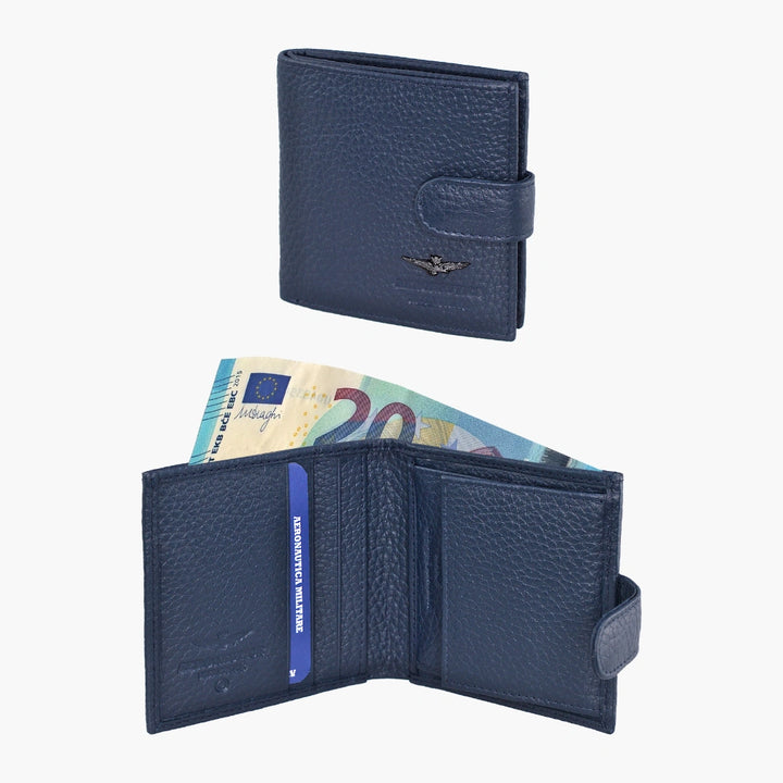 Wallet pocket-sized men in soft leather am184-bl