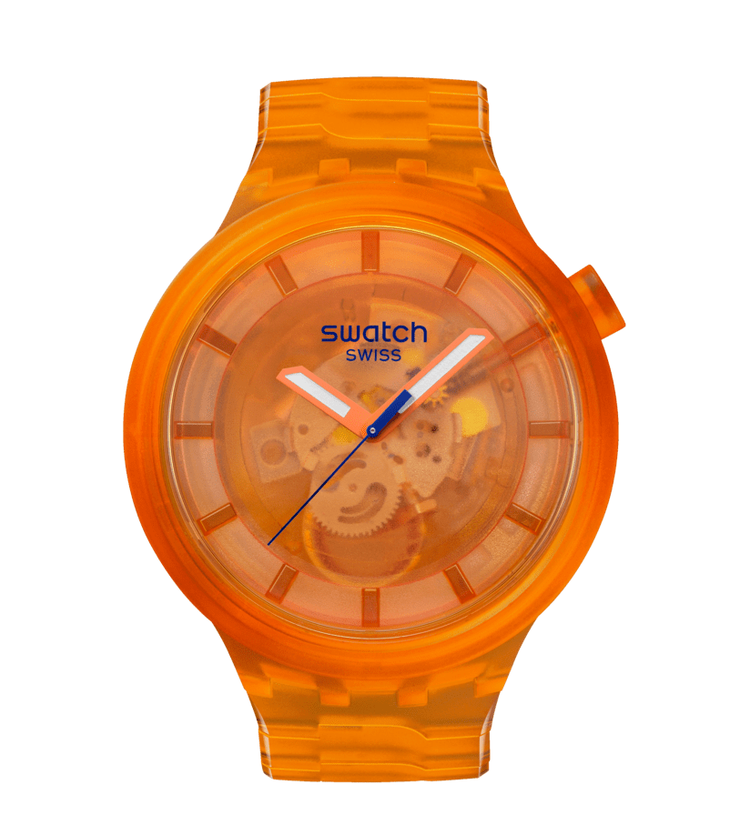 Swatch orologio ORANGE JOY 47mm Originals Big Bold SB05O103