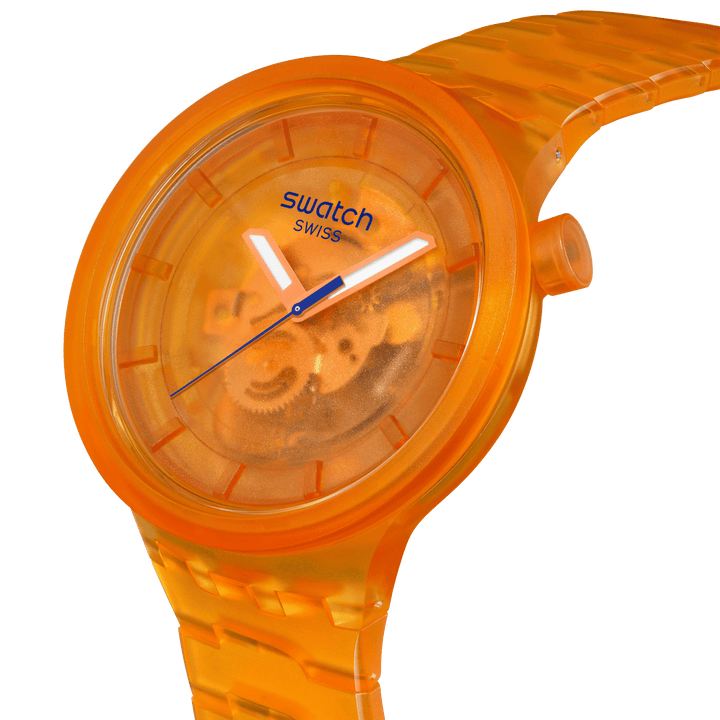 Swatch orologio ORANGE JOY 47mm Originals Big Bold SB05O103