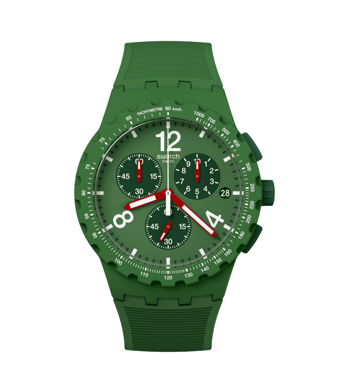 Swatch orologio PRIMARILY GREEN Originals Chrono 42mm SUSG407