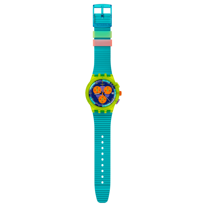 Swatch Neon Wave Originals Chrono 42mm Susj404 Uhr