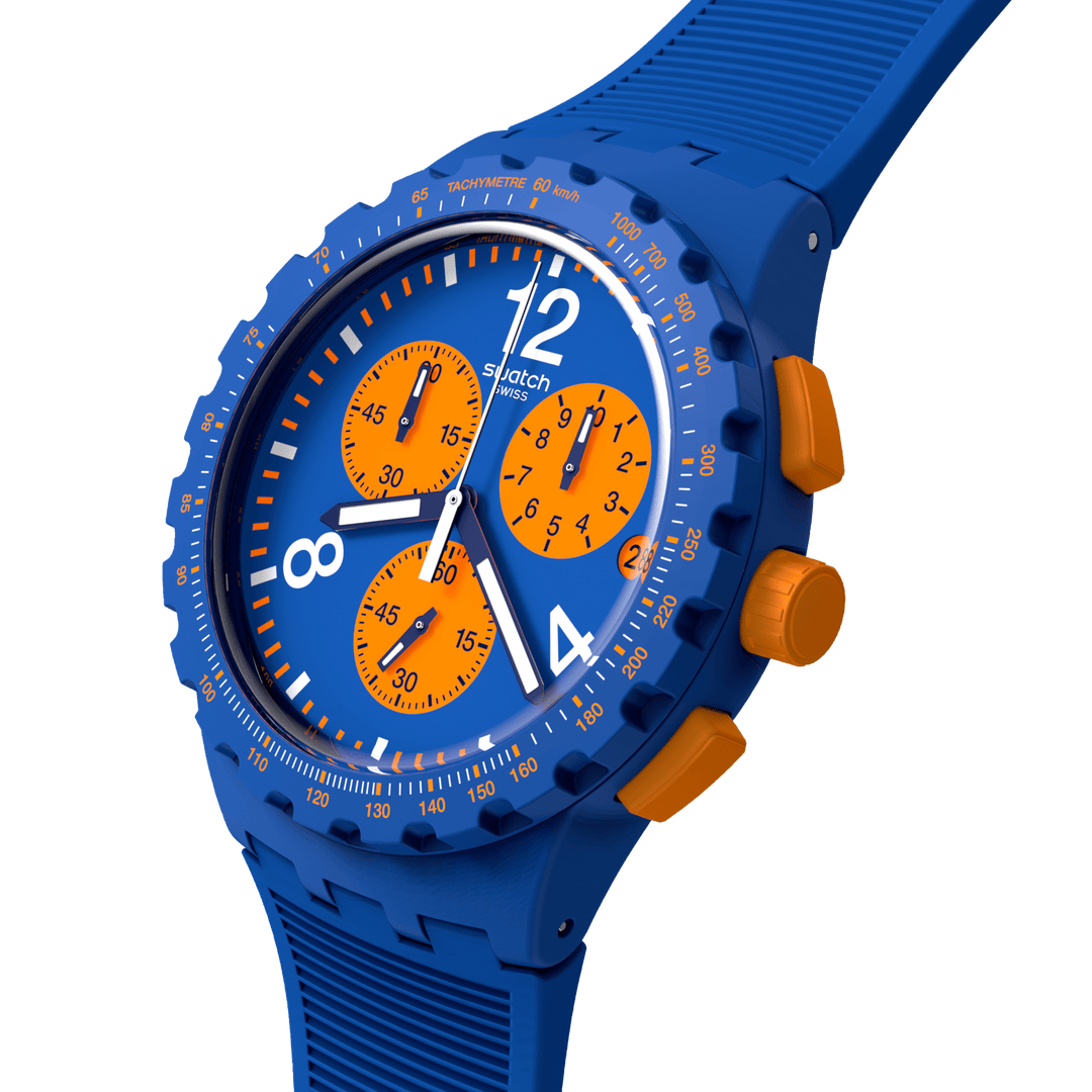 Montre Swatch PRIMARY BLUE Originals Chrono 42mm SUSN419