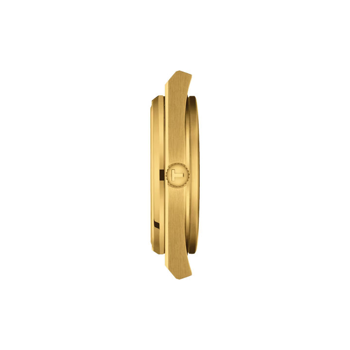 Tissot Clock Prx PowerMitic 80 40mm Champagne Automatic Steel Finish Pvd Gold Gold T137.407.33.021.00