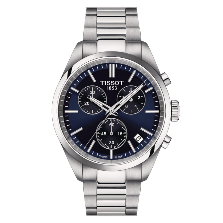 Tissot Tissot PR 100 Chrono 40mm Watch Blue Quartz Steel T150.417.11.041.00