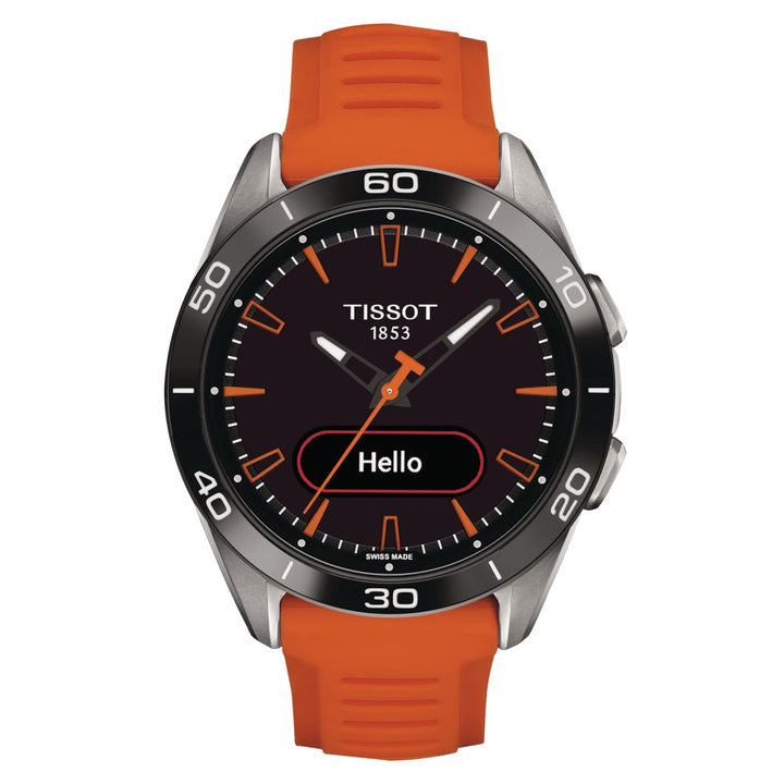 Montre Tissot T-Touch Connect Sport 43.75mm orange quartz titane T153.420.47.051.02