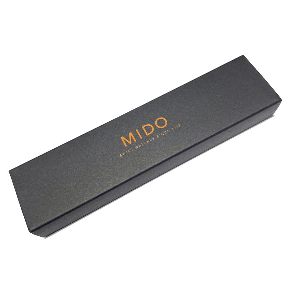 Mido steel ballpoint pen and black leather MIDO-BP
