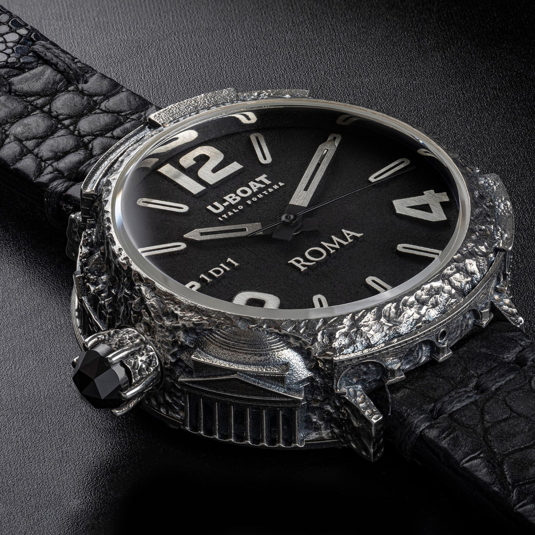 U-Boat Roma Special Edition 45mm Black Automatic Silver 925 RM925QR