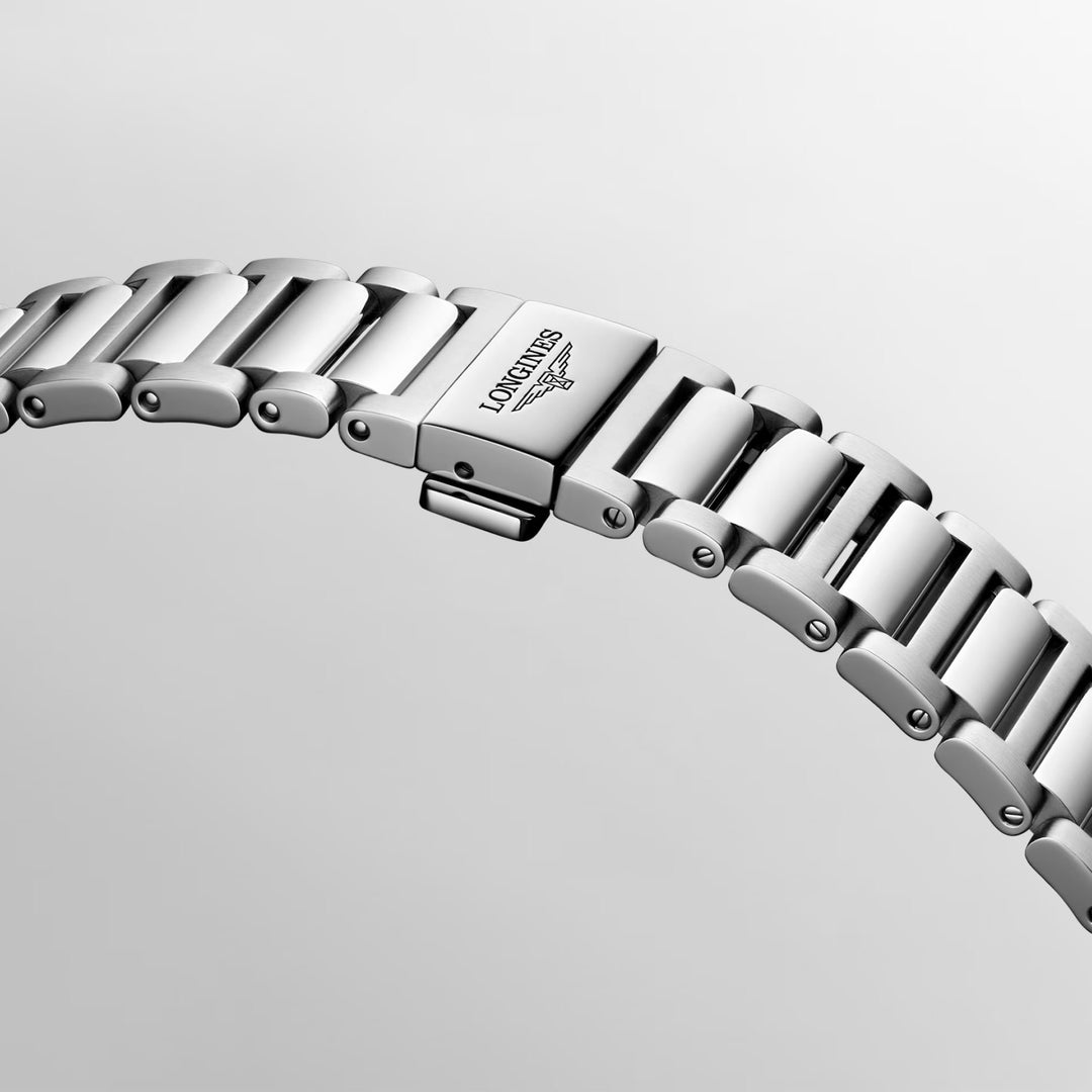 Longines orologio New Conquest 42mm argento automatico acciaio L3.835.4.72.6