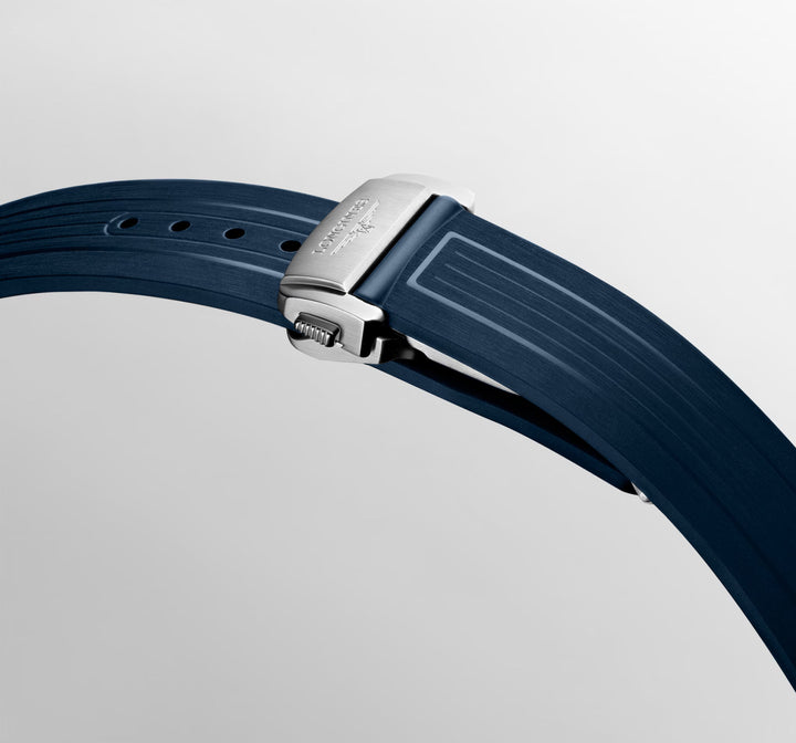 Reloj Longines Hydroconquest GMT 41mm acero automático azul L3.790.4.96.9.9