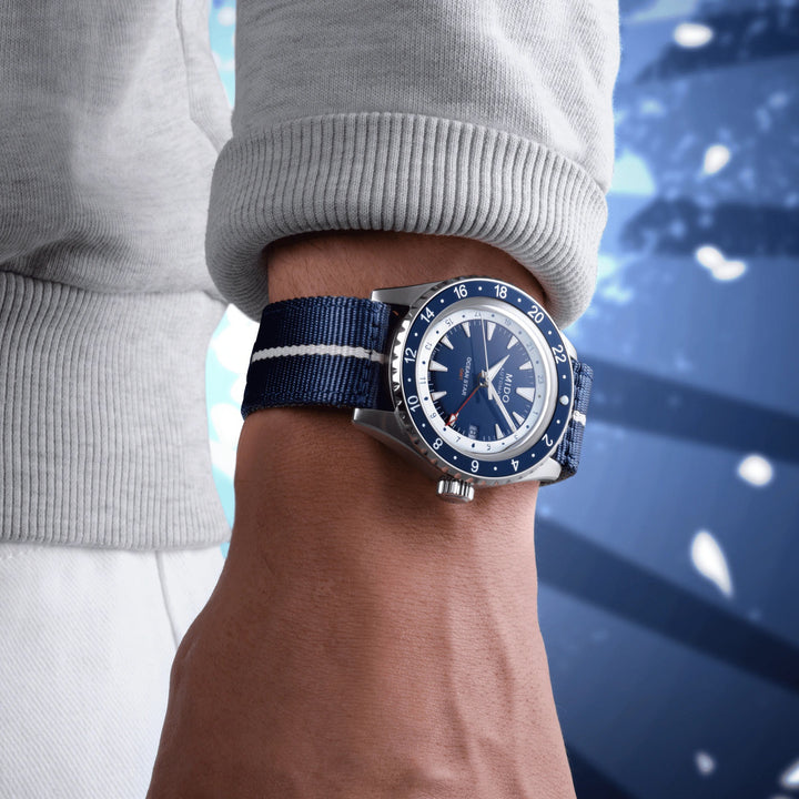 Mido montre Ocean Star GMT édition spéciale 40mm bleu automatique en acier M026.829.18.041.00
