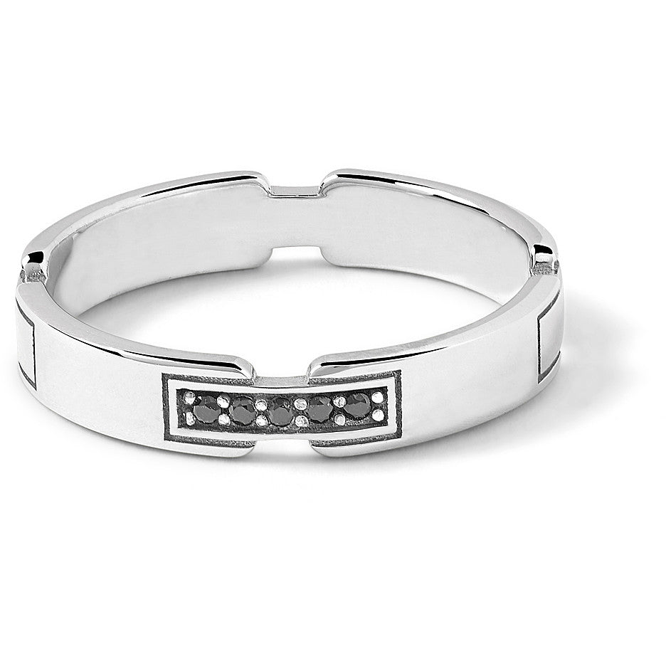 Silber-Silber-Ring 925 zirconis neri UAN 125S