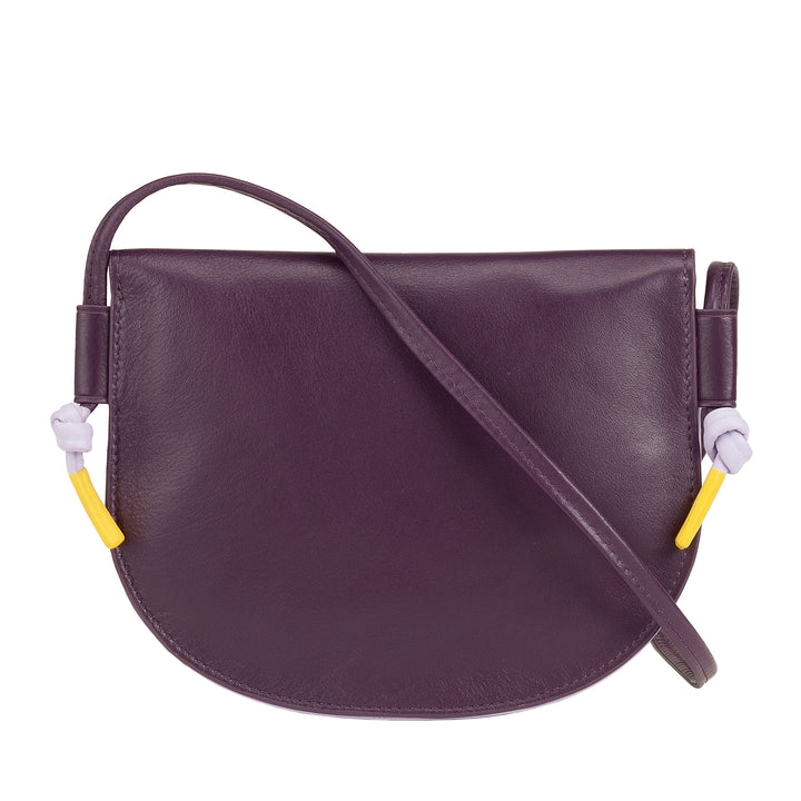 DUDU Sac à bandoulière pour femme en cuir de petite taille, Sac à bandoulière design fin et compact avec fermeture à bouton, bandoulière réglable