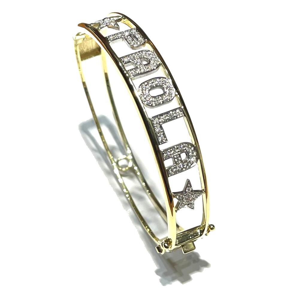 Capodagli bracciale rigido Paola oro 18kt diamanti 0007BR - Capodagli 1937