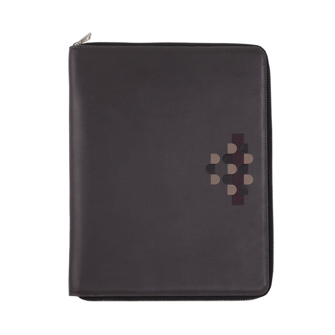 DUDU A4 Leather Document Holder Office Block Holder Multicolor iPad Tablet Holder with Zip