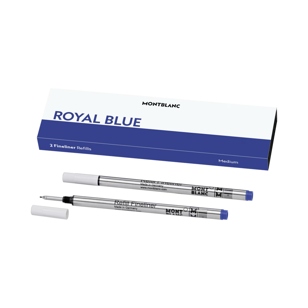 Montblanc 2 refill for fineliner tip M Royal Blue 128248
