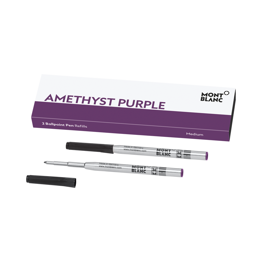 Montblanc 2 Reengalización para bolígrafo Pen de esfera promedio Color morado Amethyst Purple 128218