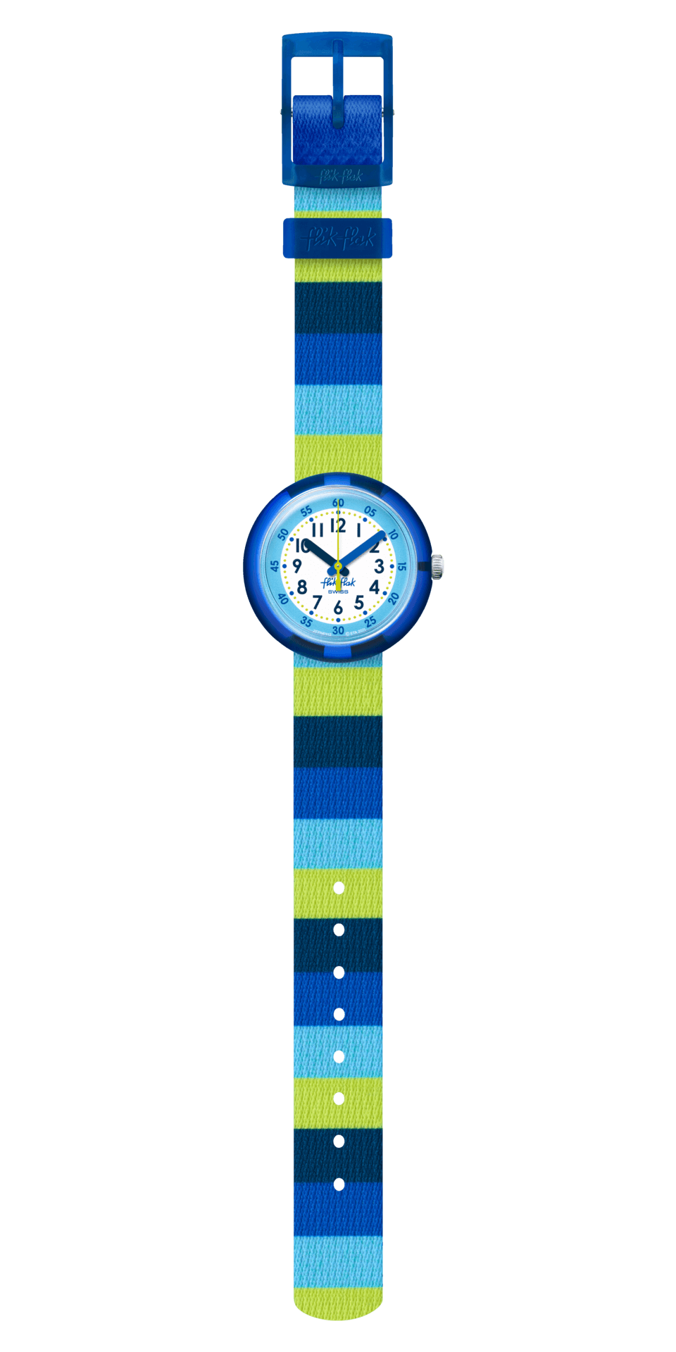 Flik Flak orologio STRIPY BLUE Color My Life 32mm FPNP112 - Capodagli 1937