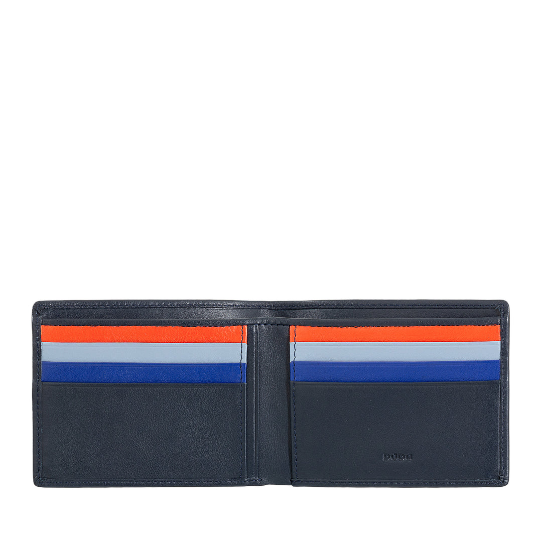 DuDu Portefeuille Homme RFID Block en cuir petit poche avec porte-cartes de crédit