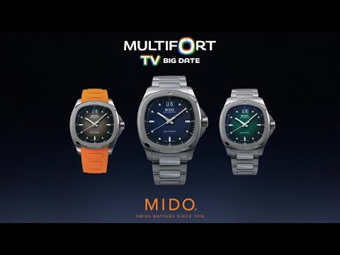 Midi montre Multifort TV Big Date 39x40mm gris automatique acier M049.526.11.081.00
