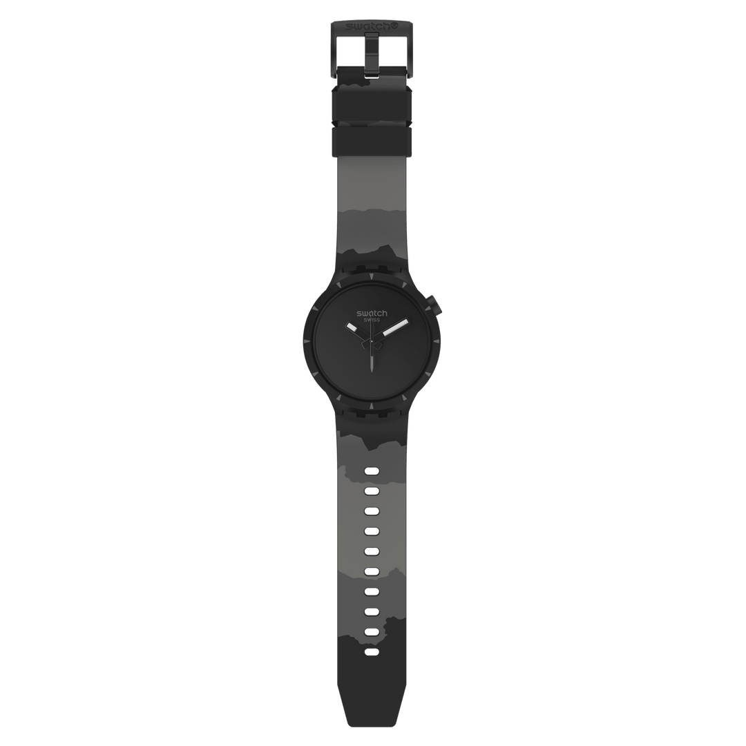 Swatch orologio BIOCERAMIC BASALT Originals Big Bold 47mm SB03B110