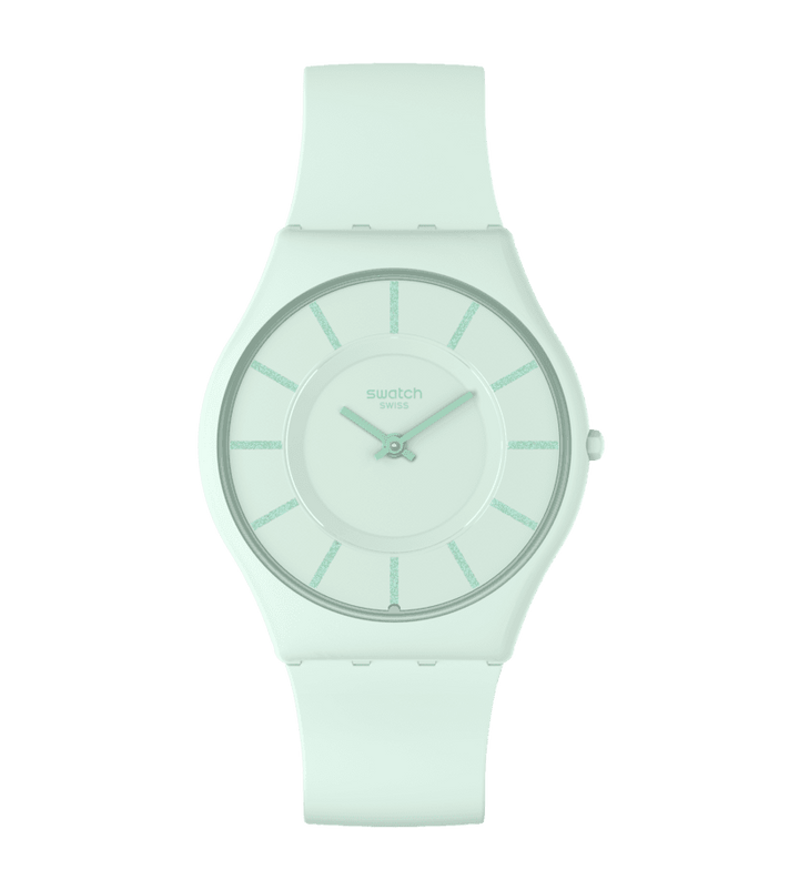 Swatch orologio TURQUOISE LIGHTLY Originals Skin 34mm SS08G107 - Capodagli 1937