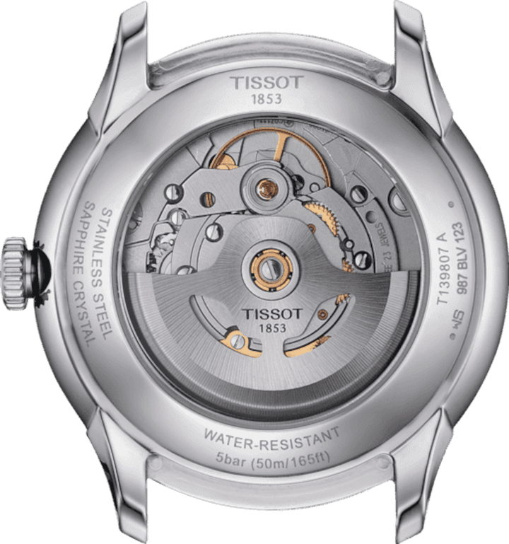 Tissot orologio Chemin Des Tourelles Powermatic 80 39mm argento automatico acciaio T139.807.11.031.00 - Capodagli 1937