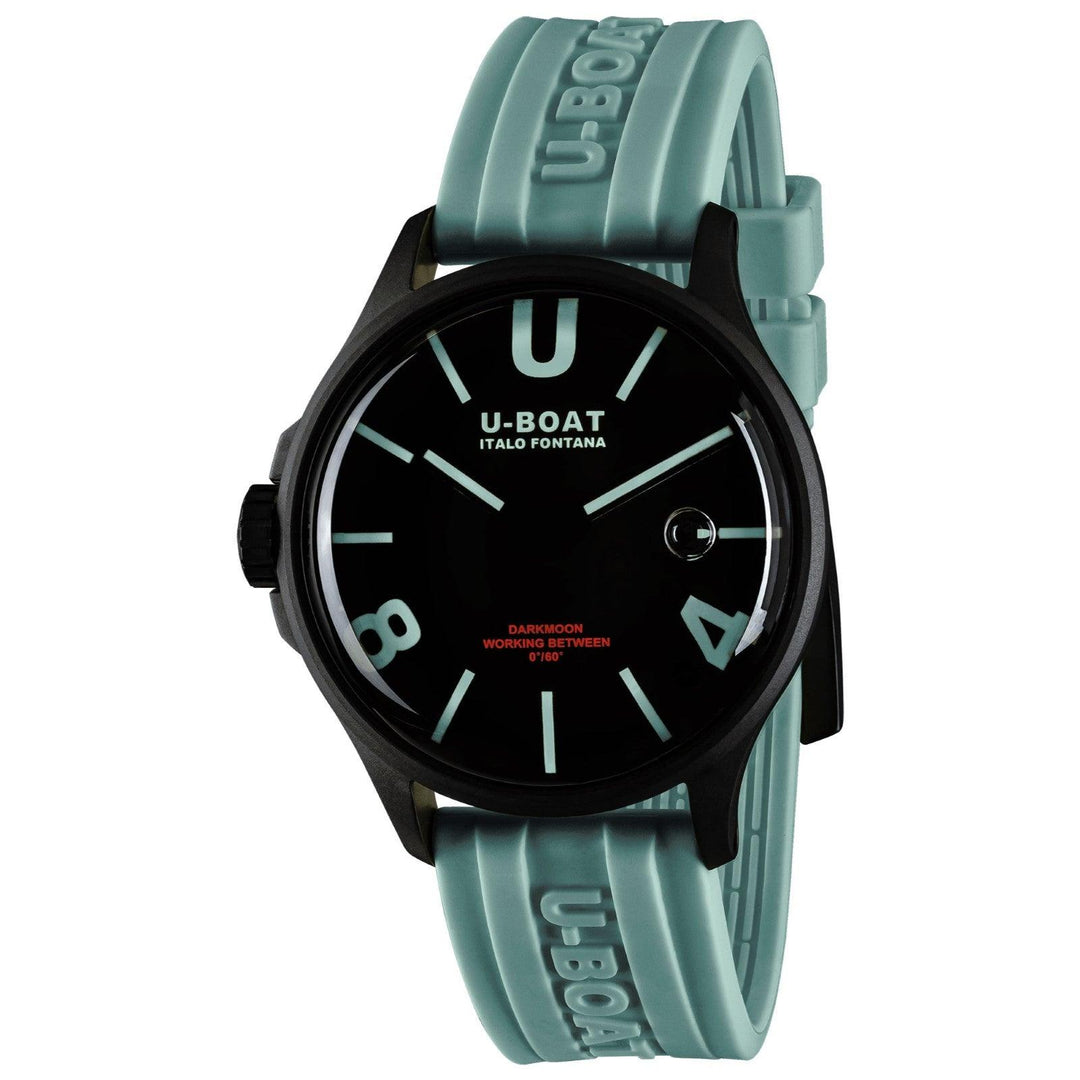 U-BOAT orologio Darkmoon BK Aquamarine 44mm quarzo acciaio finitura PVD nero 9526 U-BOAT - Capodagli 1937