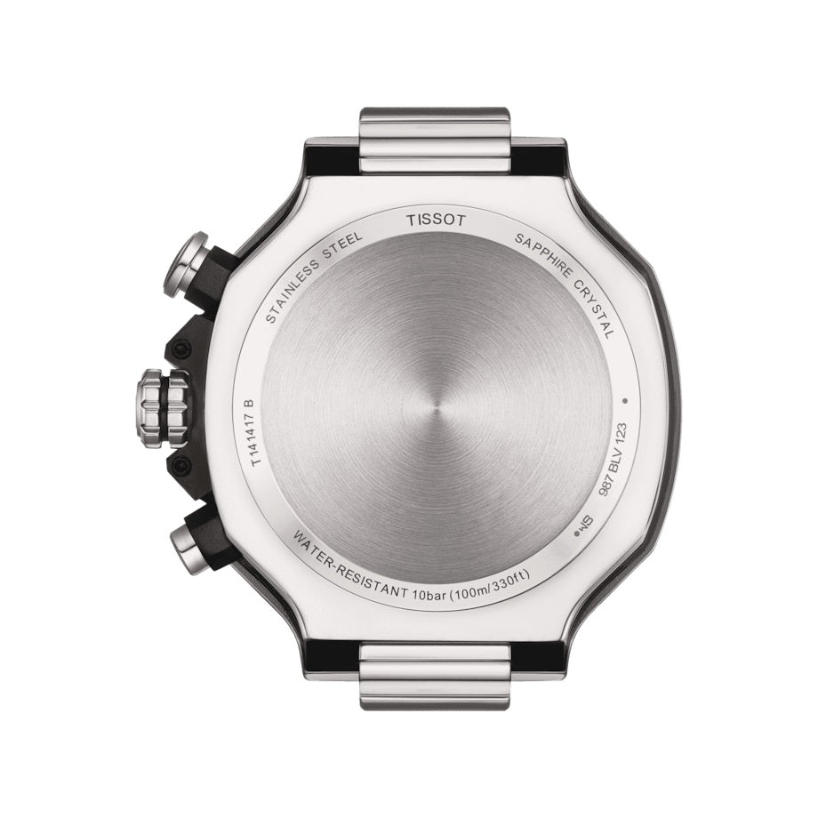 Tisssot watch T-Race Chronograph 45mm black steel quartz T141.417.11.051.01
