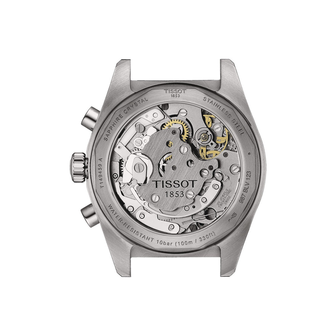 Tissot orologio PR516 Mechanical Chronograph 41mm nero meccanico acciaio T149.459.21.051.00