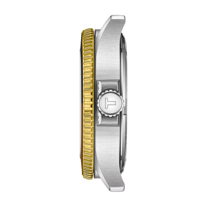 Reloj Tissot Seastar 1000 GMT 40mm negro acero de cuarzo acabado PVD oro amarillo T120.852.22.051.00