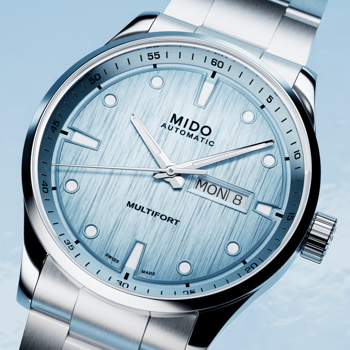 Mido orologio Multifort M Freeze 42mm turchese automatico acciaio M038.430.11.041.00
