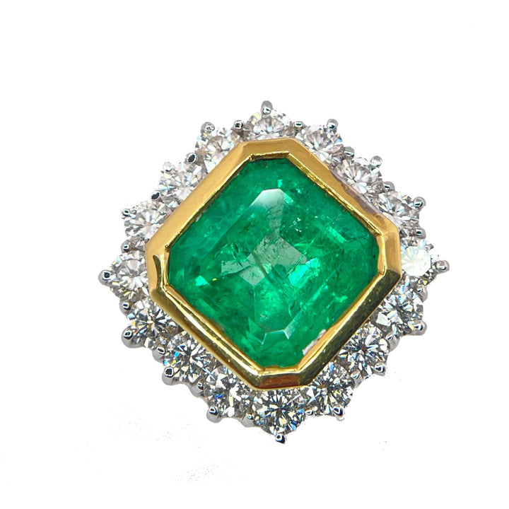 Recarlo Ringing Ring 18kt Emerald und Diamanten