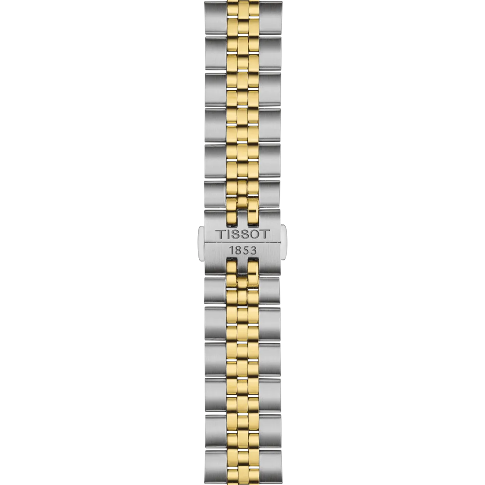 Tissot Ballade Watch 40 mm Silber Quarzstahl PVD Gelbgold T156.410.22.031.00